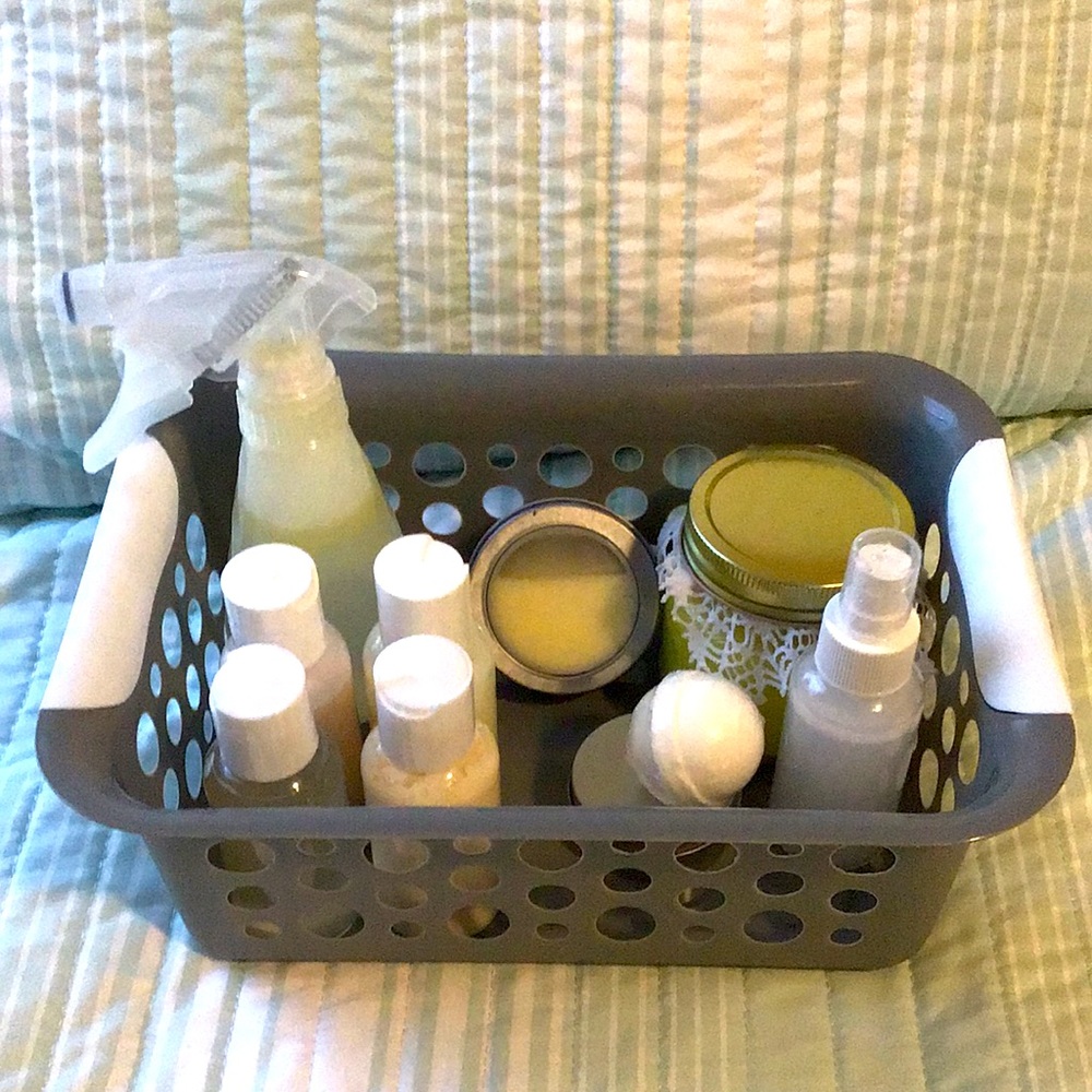 Homemade eucalyptus bathroom bundle